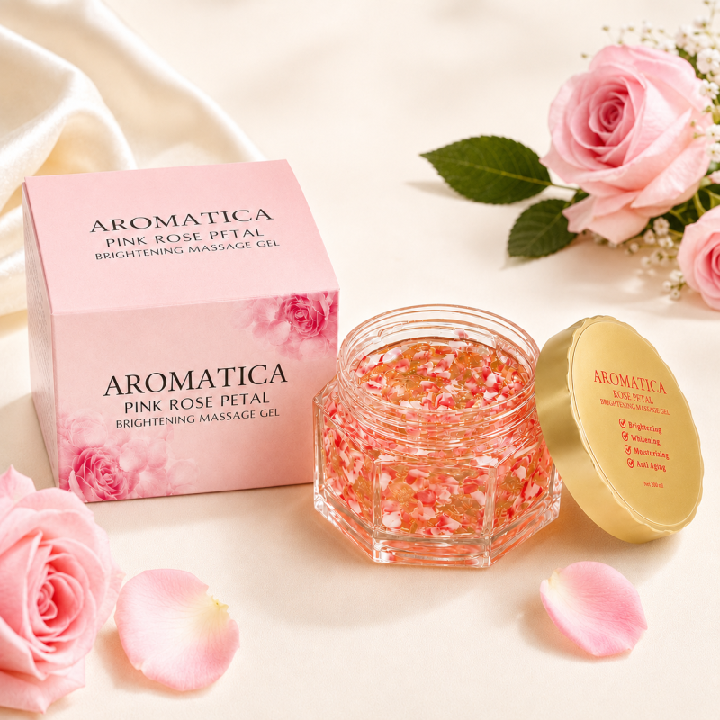 AROMATICA Pink Rose Petal Brightening Massage Gel (পিঙ্ক রোজ জেল) - Gallery Image