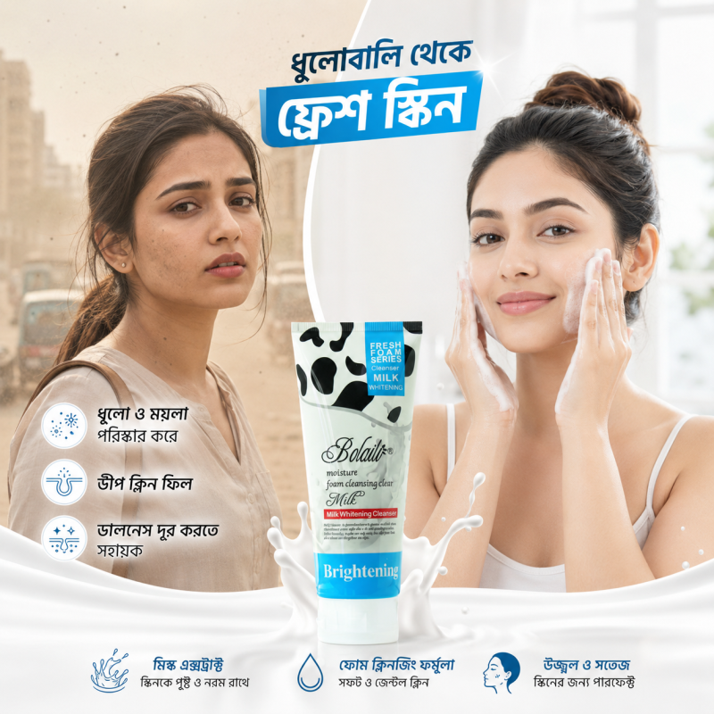 Bolaili Milk Whitening Cleanser - Gallery Image