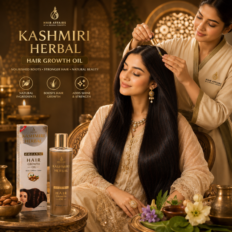 Kashmiri Herbal Hair Growth Oil - Gallery Image